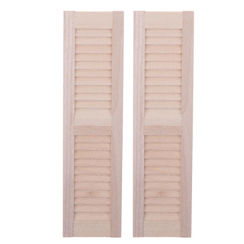New 1:12 Dollhouse Wooden Window Frame Miniature Doll House Furniture Toys