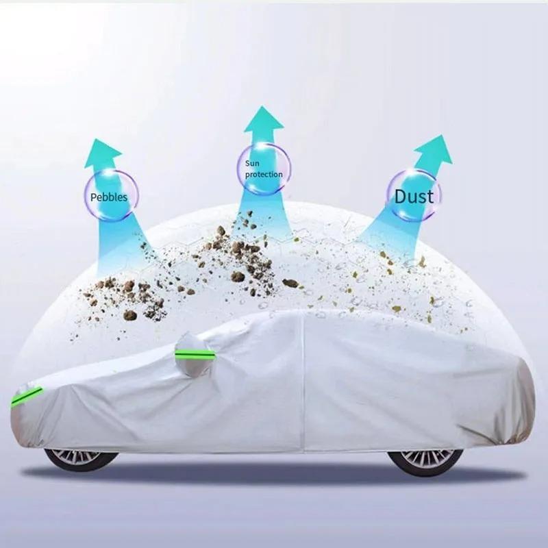 For Ora R2 Full  Car cover with UV protection and Winter Insulation roles,Rainproof,Snowproof Ati-frost properties.