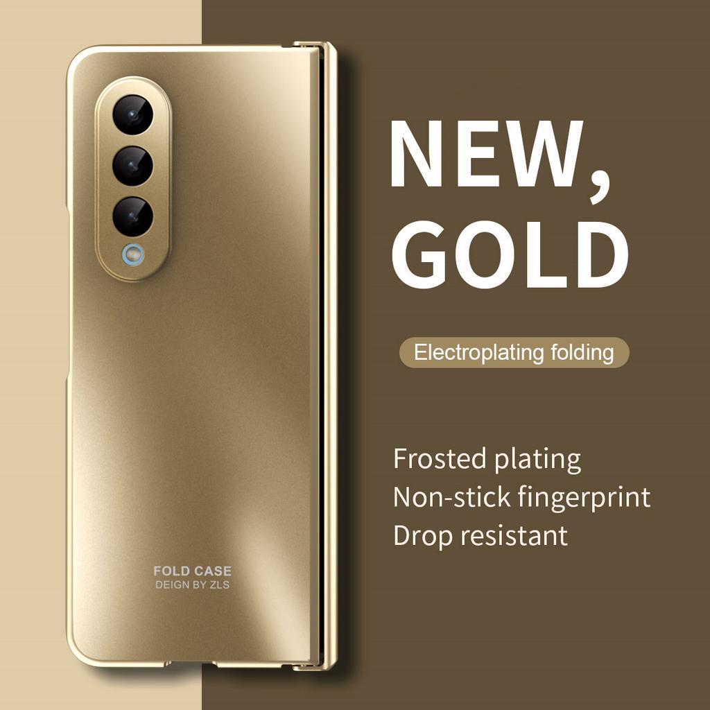 For samsung z fold3 Anti-Knock Plating Bag Folding Veske for Samsung Galaxy Z Fold 3 Fold3 telefontilbehør deksel