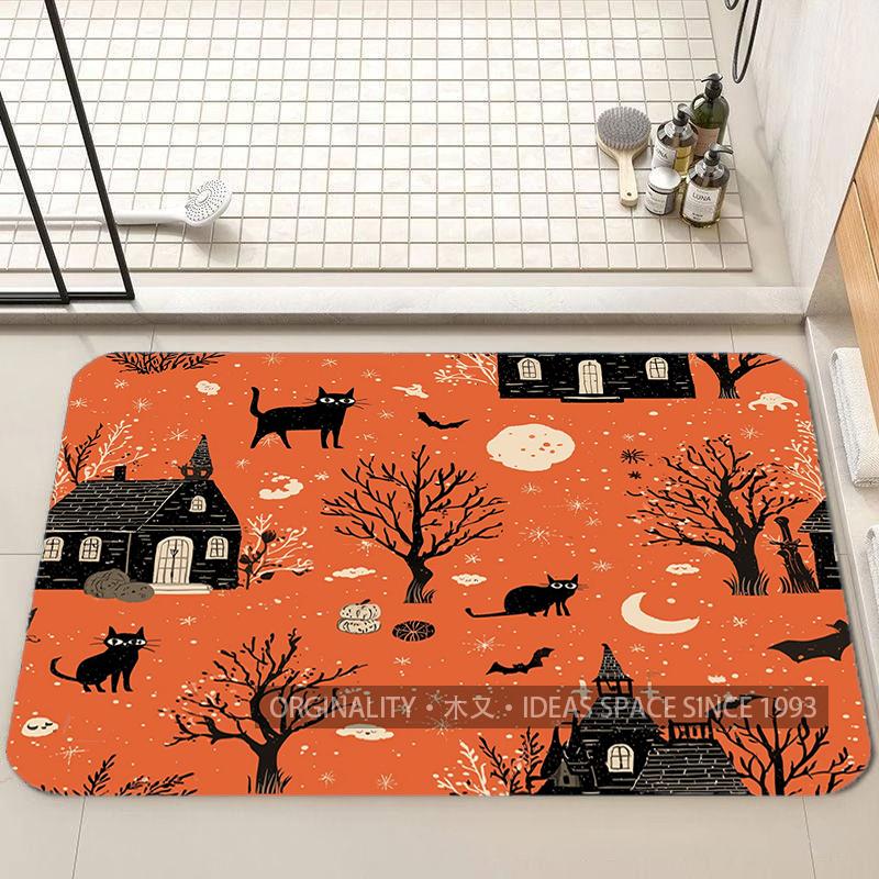 Halloween Pattern Floor Mat Living Room Decoration Home Sofa Non-Slip Carpet Study Bedroom Tatami Children'S Soft Floor Mat
