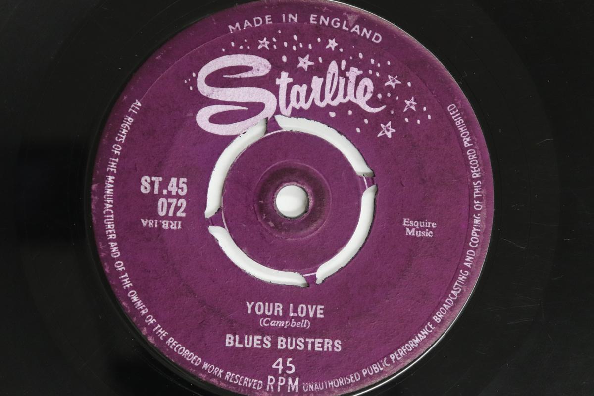

7inch Record BLUES BUSTERS Your Love You Send Me Crazy ST45072 STARLITE 1962 UK Reggae Ska Dub Used