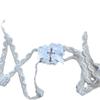 Gothic Nun Lace Eyepatch with Cross & Bow - Halloween Face Accessory for Women