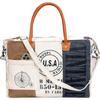 Bags SEL De MER Large Crossbody Bag & Cowhide Tote, Upcycled Canvas & Cowhid