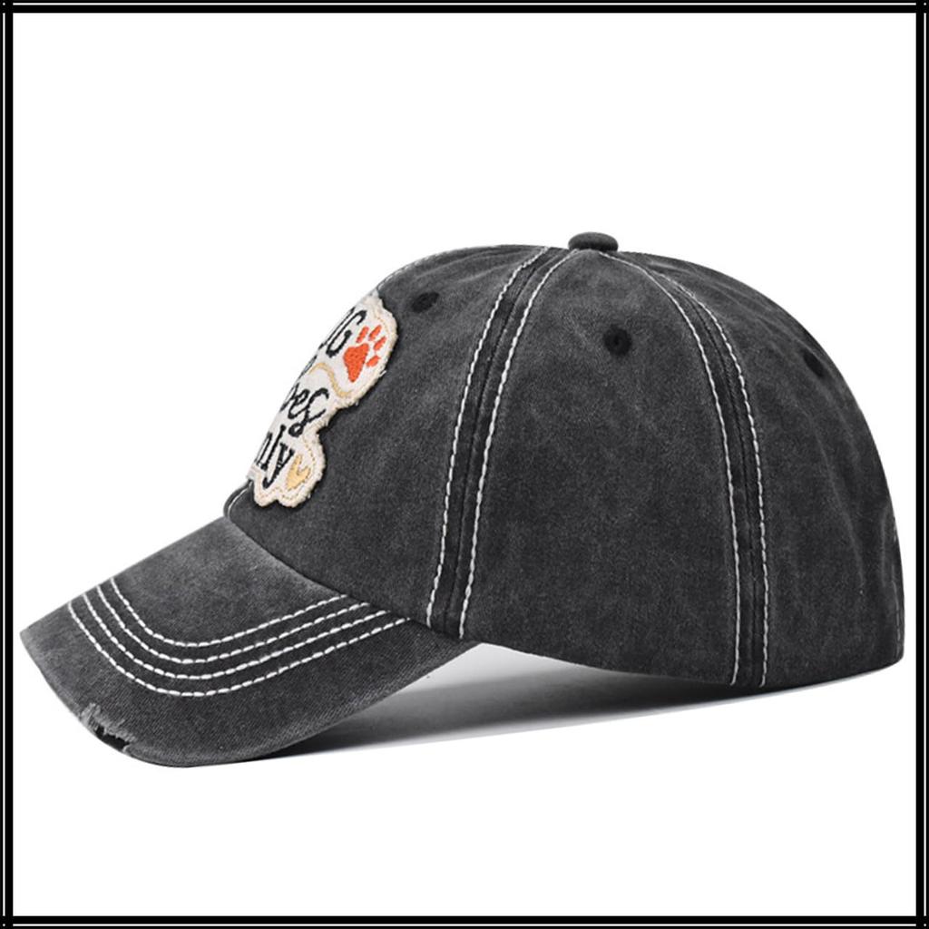 Baseball CZA445 [White Fang] Hat, Cap, Cap, Embroidered, Stylish, Casual, Adjustable, Breathable, Men's, Women's, (Navy)