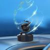 Solar-Powered Rotating Car Aromatherapy Ornament with Creative Spring Design