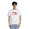 Li Ning Badminton Collection T Shirt Unisex Standard White ATSU493-2