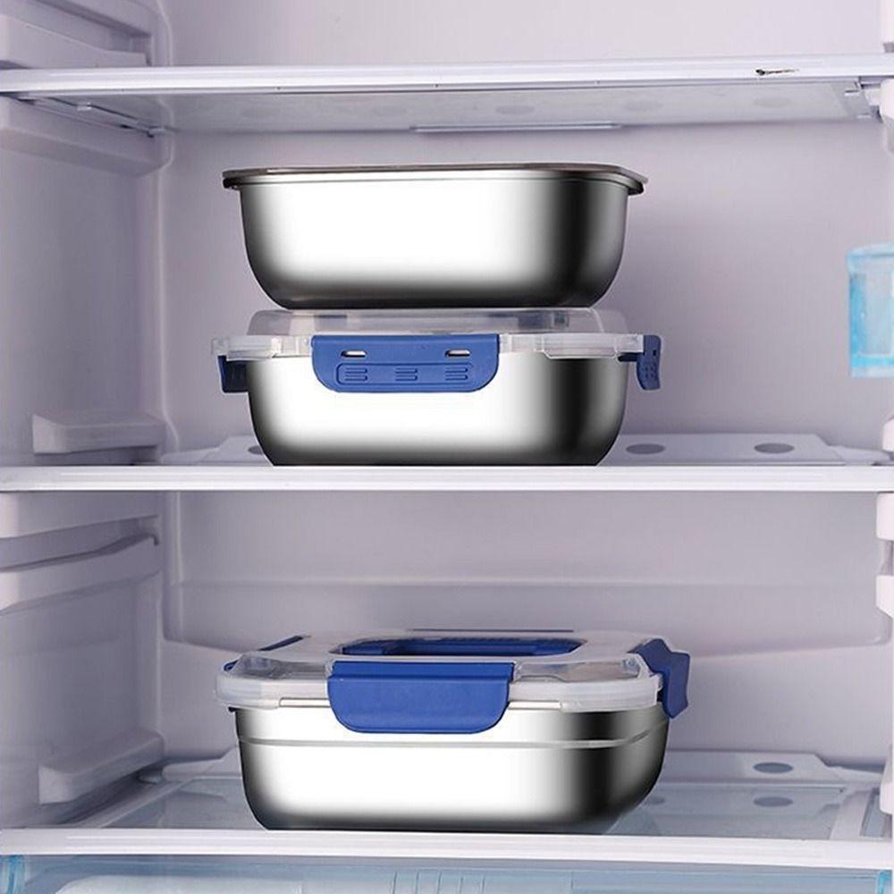 Leakproof Freshness-Keeping Box Stainless Steel Lunch Box Salad Food Container  Picnic