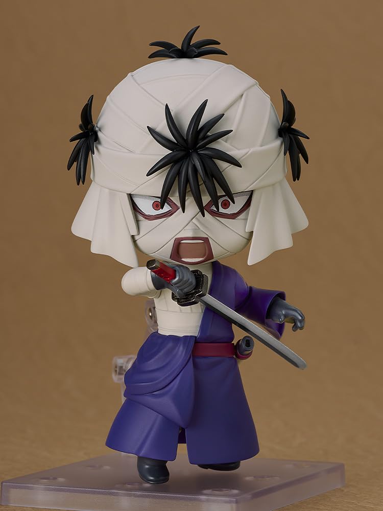 GOOD SMILE COMPANY Nendoroid Rurouni Meiji Schwertkämpfer Romantische Geschichte Shishio Makoto Kunststoff Bemalt Bewegliche Figur Kenshin Nicht-Maßstab