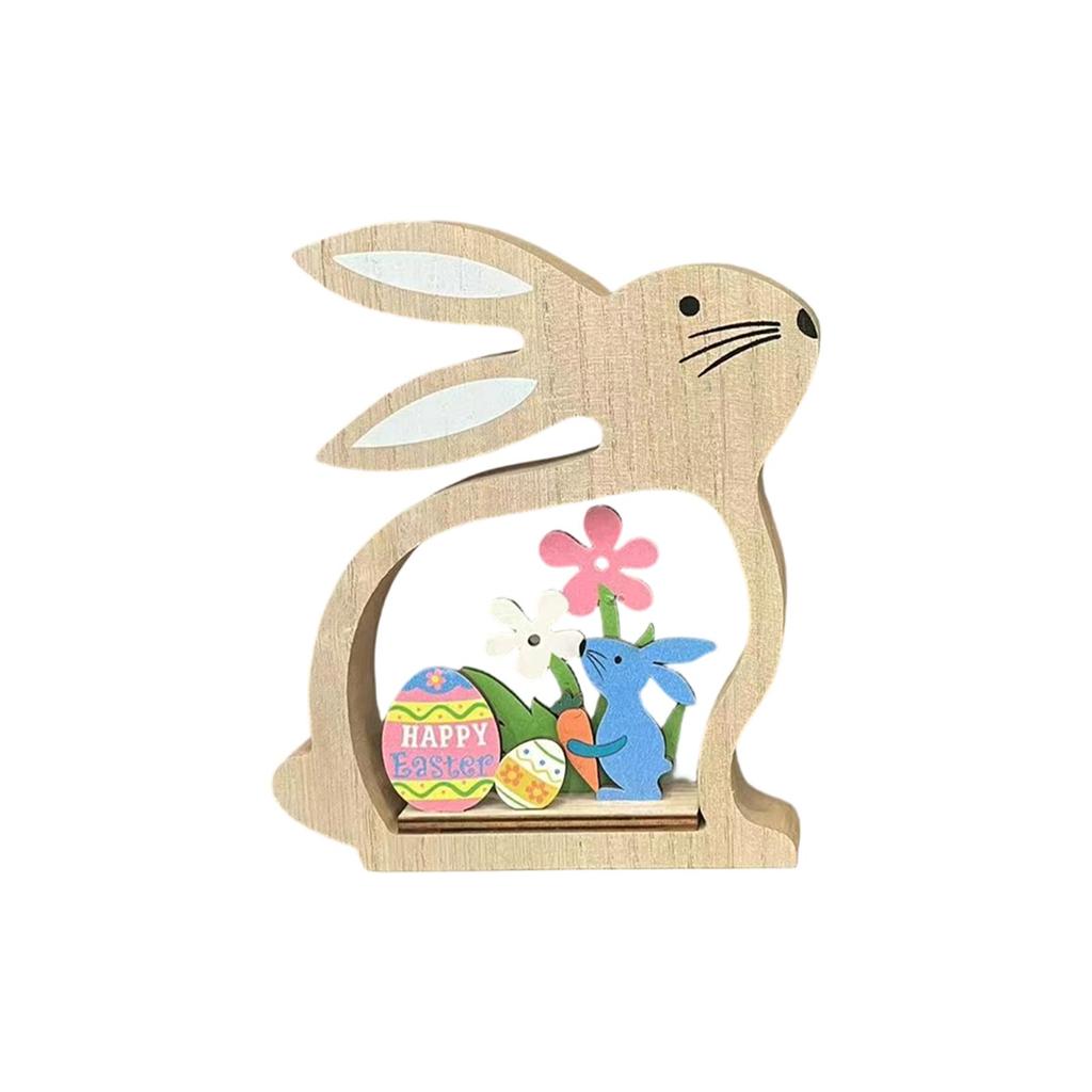 Osterhase Ornament Holzdekoration