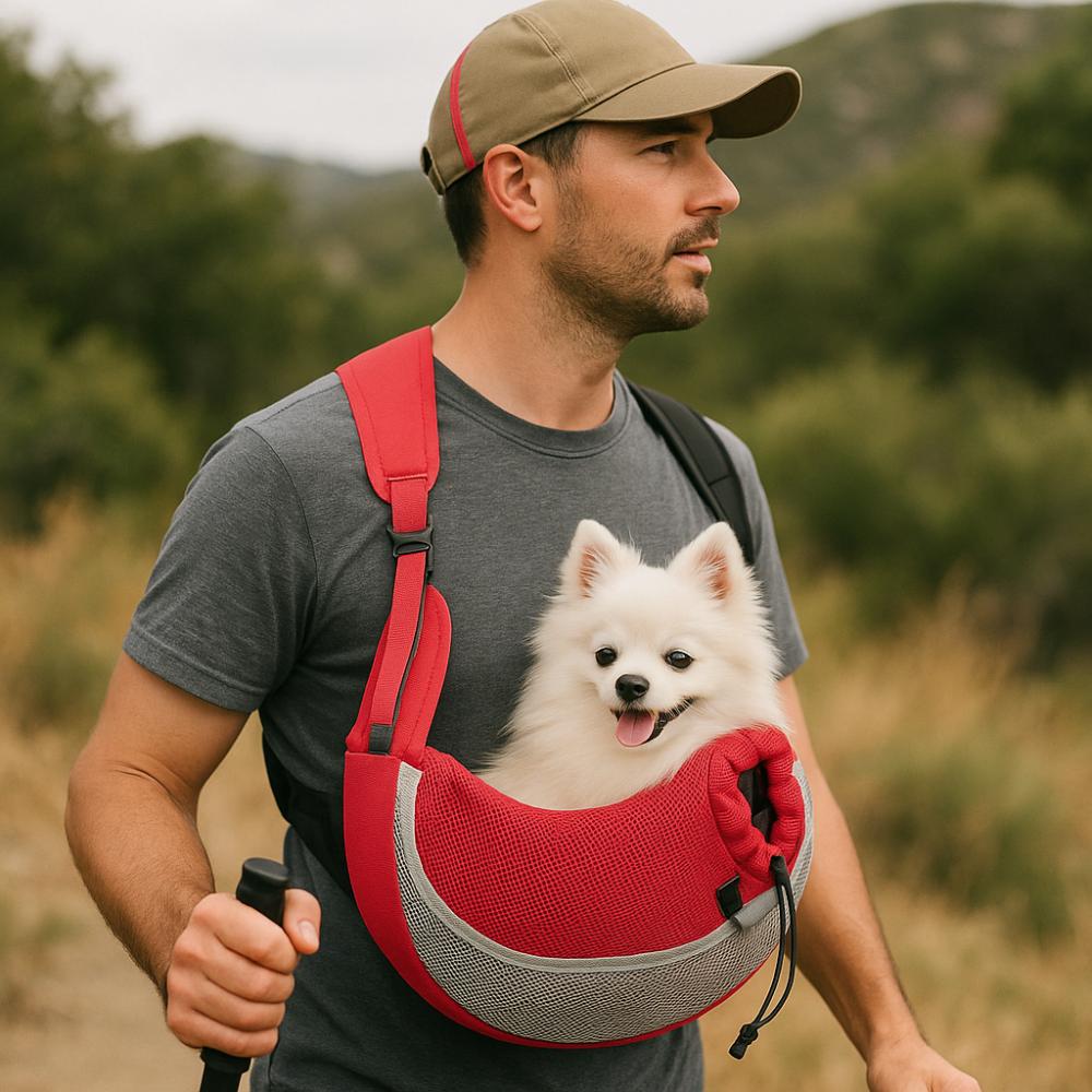 Durable Breathable Pet Carrier Backpack Ergonomic Design Adjustable Sling Carry Pack Mesh Dog Outdoor Bag for Outgoing Pets