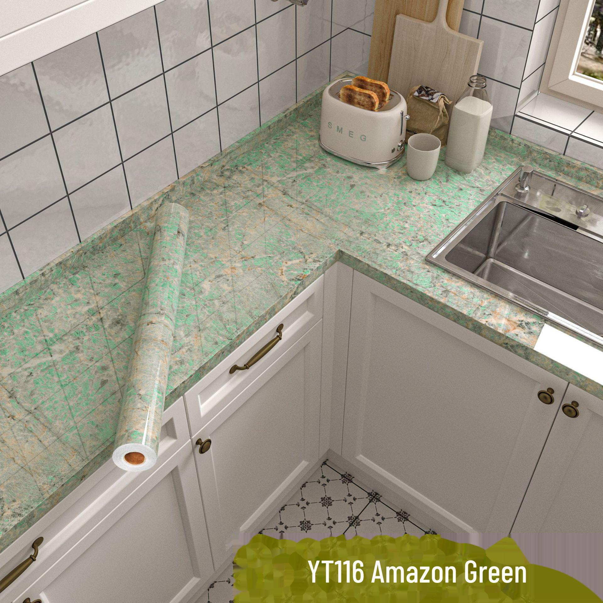 

Водостойкая маслостойкая мраморная самоклеящаяся наклейка на стену для кухни, плиты и шкафов 0.6×10m Roll