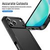 For iPhone 17 Pro Case PC+TPU Military Grade Drop Protective Phone Cover