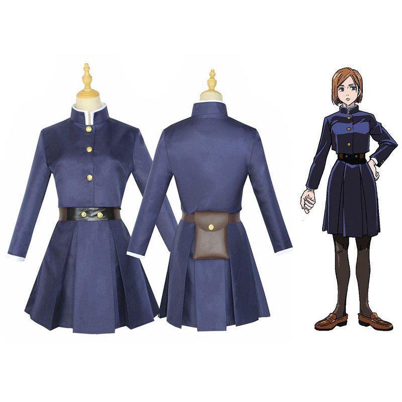 Cosplay Jujutsu Kaisen Costume Kugisaki Nobara Wig Dress Halloween Party Uniform