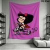 Mafalda Wall Tapestry Aesthetic Wall Hanging Printed Fabric Blanket Decorative Tapestries for Bedroom Living Room Home Decor