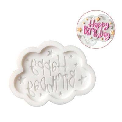 Alles Gute zum Geburtstag DIY Silikonform Fondant Kuchen Schokolade Dekorieren Backwerkzeug
