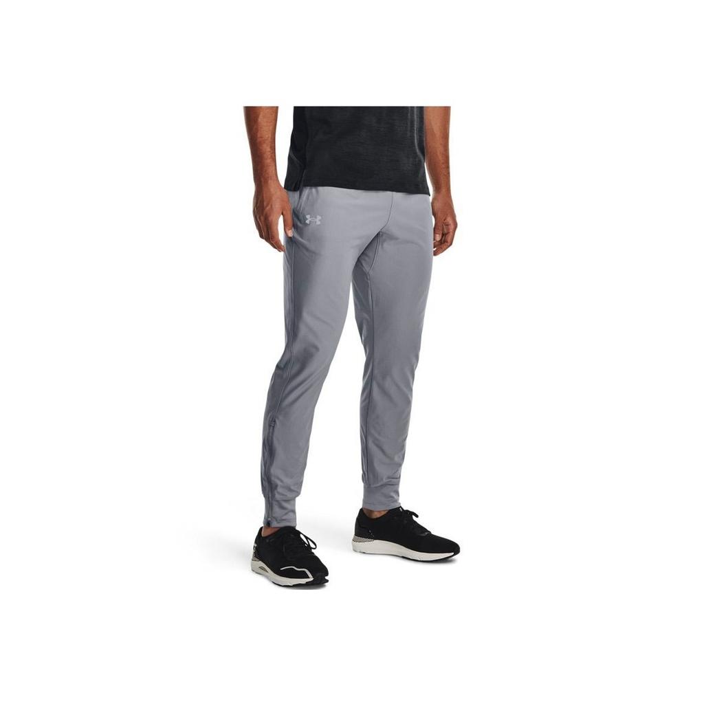 Under Armour Qualifier Solid Color Running Tapered Pants Men Pants Gray 1379289-035