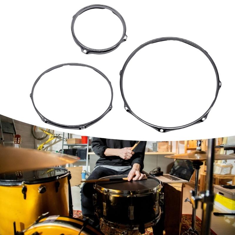 1,2 mm starker, silberner Trommelreifen aus schwerer Aluminiumlegierung für professionelle Schlagzeugsets