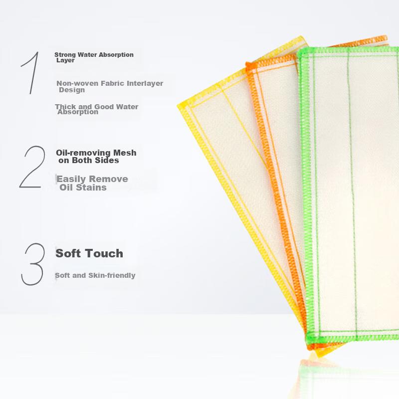 MIAOJIE Cotton Soft Cleaning Cloth, 30*30cm, 12-Pack, Kitchen Dishwashing Cloth, Strong Absorbent Towel, Wipes Grease Off