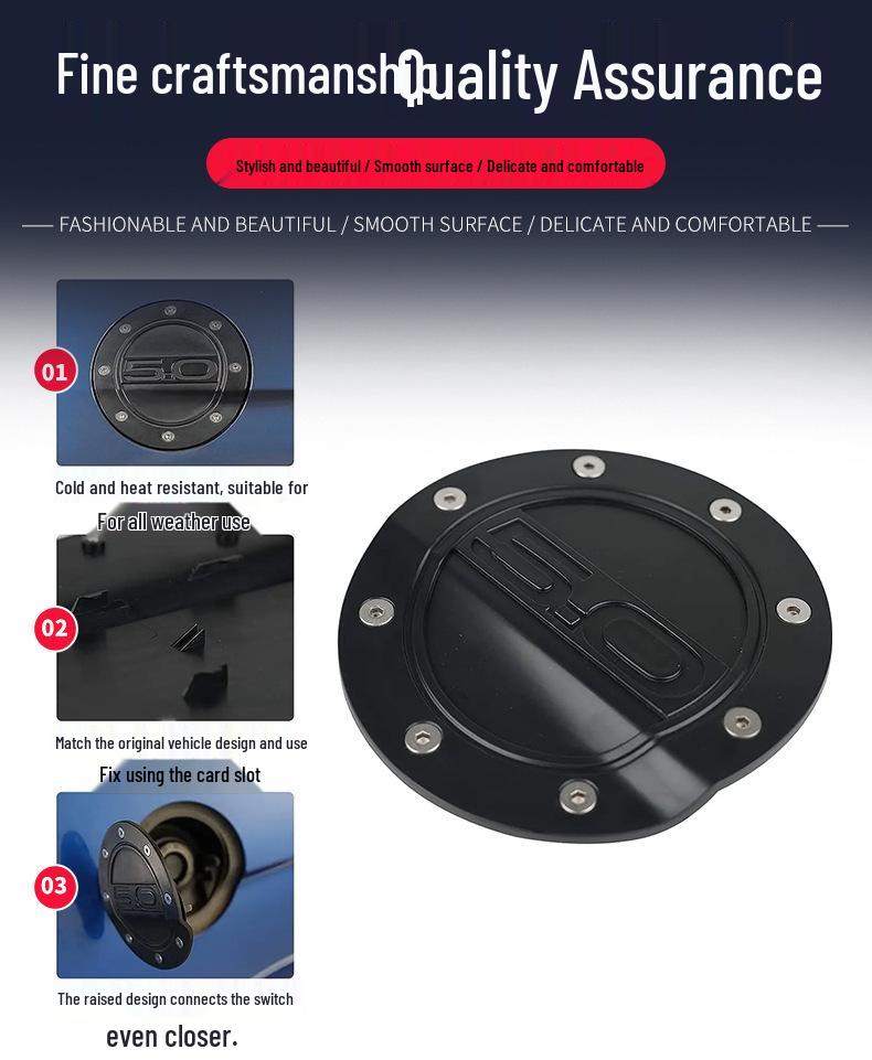 Carbon Fiber Fuel Tank Cap for Ford Mustang (2015-2020)