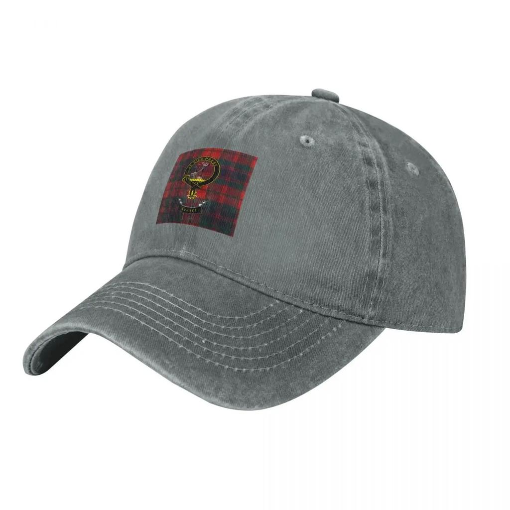 Scottish Fraser Clan Tartan and Crest Baseball Cap Dad Hat Ball Cap Hat Baseball Cap Funny Hats Womens Beach Visor Unisexs