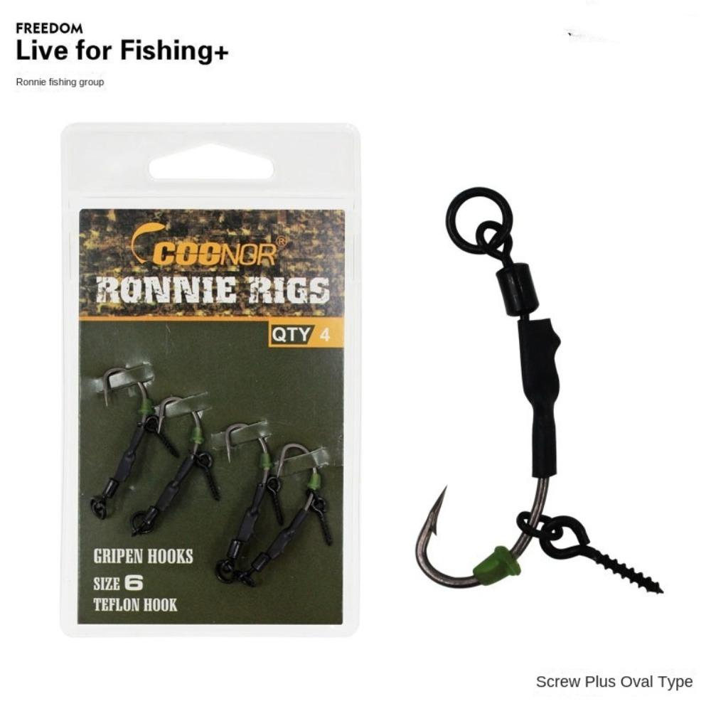 

Zig Rig Hook Sleeves Line Aligner Carp Fishing Ready D-rig 2025 Fishing Hook Terminal Tackle 2#