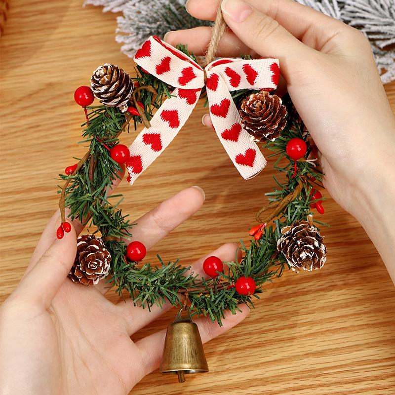 Christmas Wreath Art Wreath Decoration Simulation Door Wreath Christmas Decorations Window Christmas Pendants