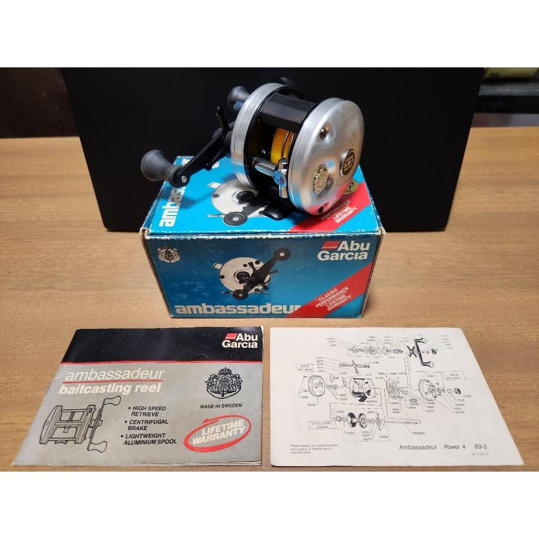 Used Very rare! Abu Ambassador Power 4 Original box, manual, and strain thread included