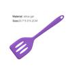 Food Grade High Temperature Resistance Slotted Spatula with Hole Arc Edge Long Handle Baking Shovel Household Supplies