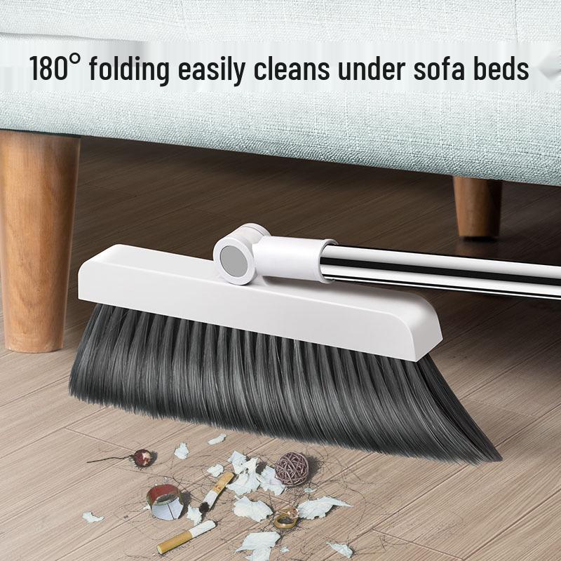 Set Mătură și Făraș Pliabil de Înaltă Calitate - Instrument de Măturat Eficient Rezistent la Păr