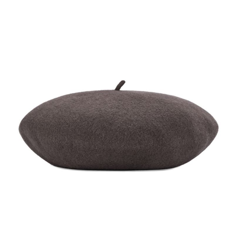 VARZAR Kursive Logo Wollmütze Kakao