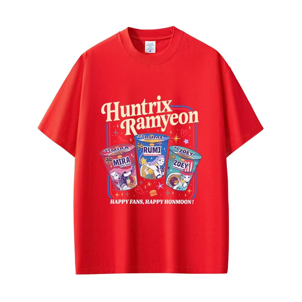 Hot Sale Kpop Demon Hunters Rumi Mira Zoey Funny Meme Cotton T-shirts Men's Women Cartoon Fashion Trend Streetwear Gift for Fans