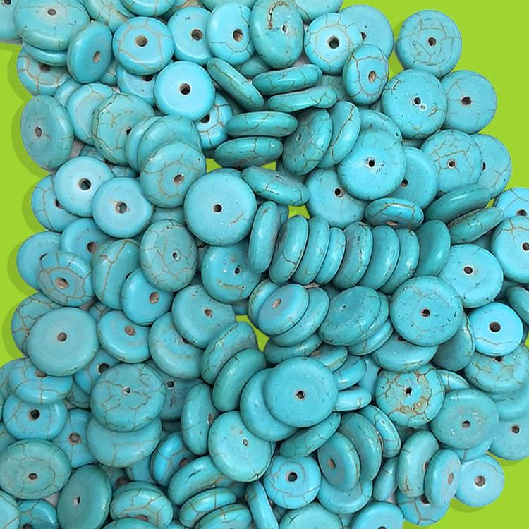 Blue Pine Stone & Turquoise Spacer Beads Bracelet - Handmade Vajra Bodhi Accessories