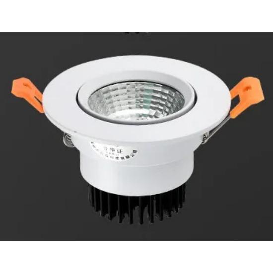 10pcs/lots Dimmable LED COB Spotlight Ceiling Lamp 5w7w9w12w15w20w Aluminum Recessed Downlight Round Panel Light Indoor Lighting