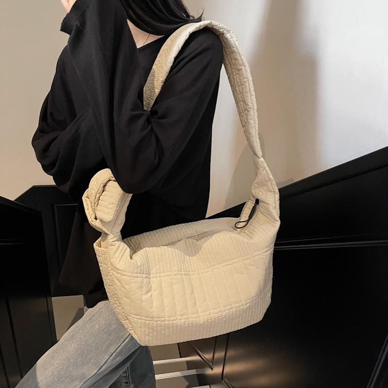 Pleated Hobo Bag Women's Large Capacity Lightweight Commuter Shoulder Bag Crossbody Bag