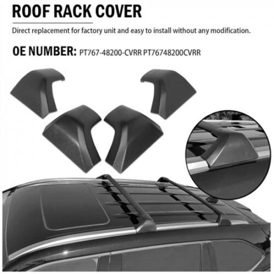 4x Car Roof Rack Cross Bar End Cover Cap For Toyota Highlander XLE XSE -2024