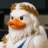 Yousheng Zeus Duck Figurine Greek Mythology Inspired God Duck Resin Statue Sculpture Home Office Bookshelf Desktop Decoration Ornament