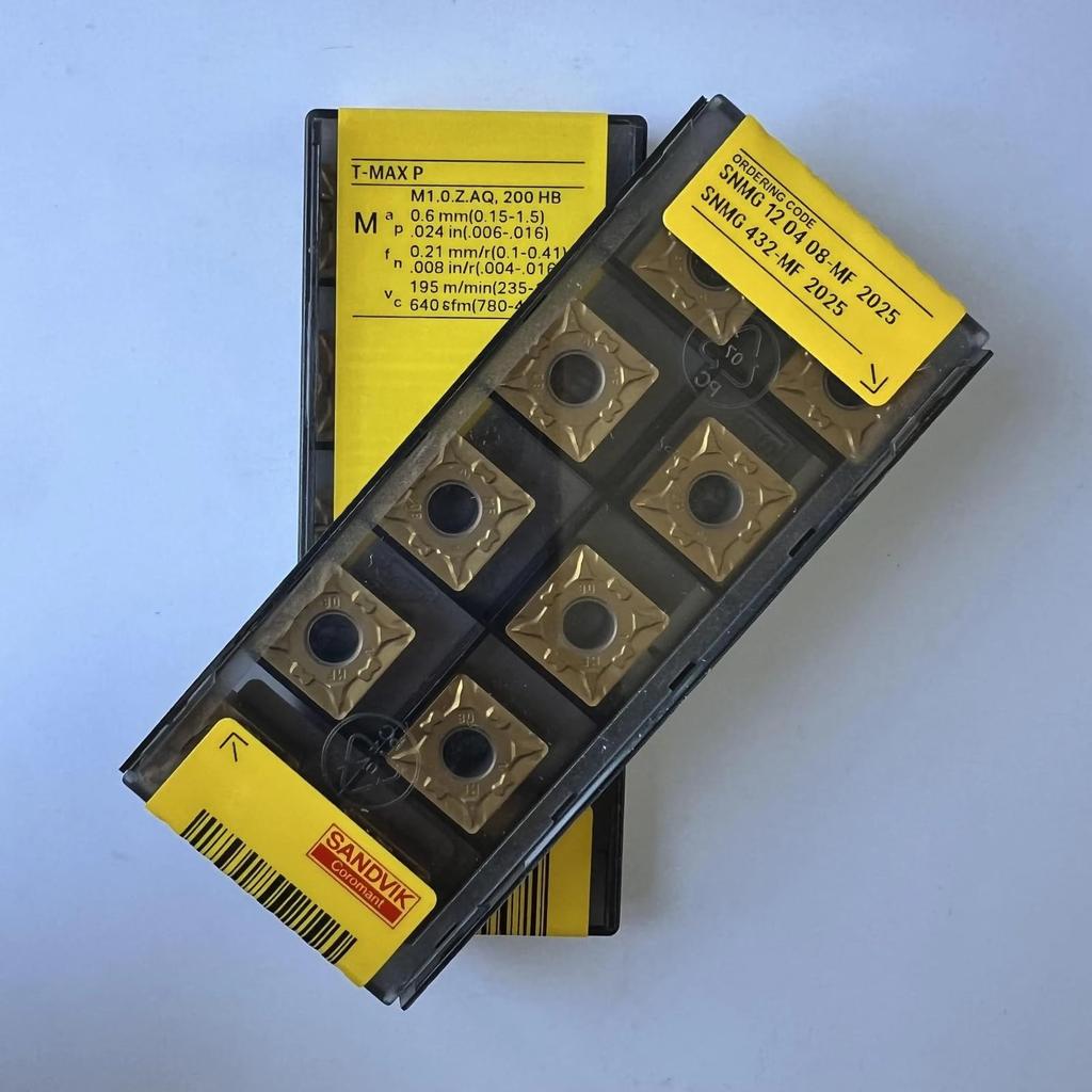 Original Sandvik / SNMG120408-MF 2025 CNC lathe carbide blade 10 PCS