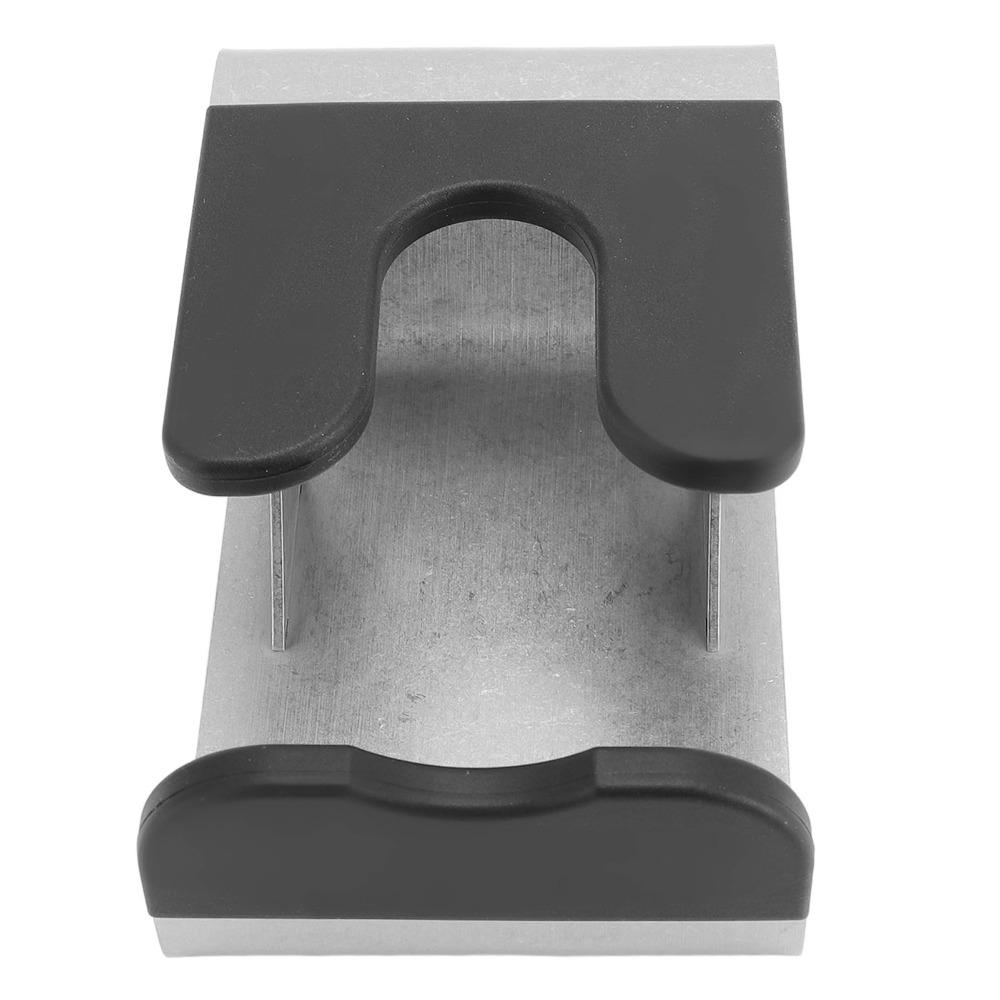 Silver Color Coffee Tamping Station Universal Fit Coffee Tamper Stand  For Espresso Machine