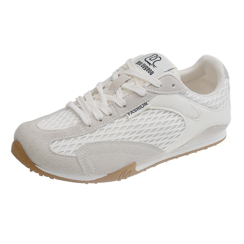 

[Yushilai] Autumn new flat-bottomed German training shoes women s 2025 color matching soft-soled Forrest Gump shoes versatile leisure sports 35