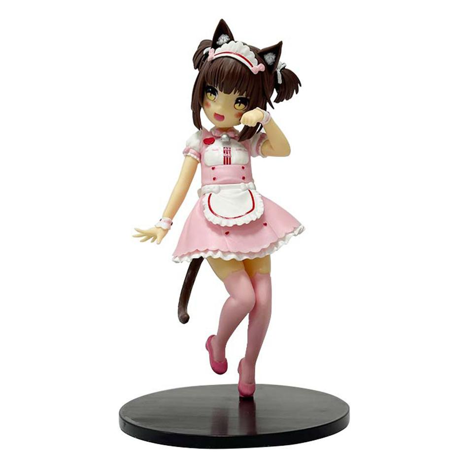 NEW 18CM Cat Maid Anime NEKOPARA Figure Chocolates Vanilla Cute Pretty Cat Style Model PVC Static Child Toys Collectible Gift