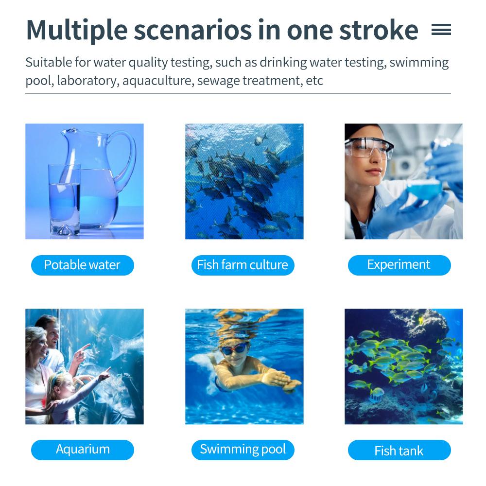 4 In 1 Digital PH Meter PH TDS EC TEMP Tester Backlight Water Quality Tester For Pools Drinking Water Aquariums