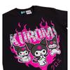 Kuromi Unisex Adult Flames T-Shirt