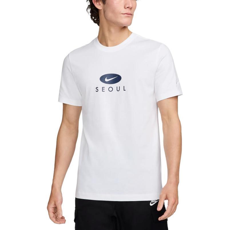 Nike T Shirts Men's White Crew Neck HF4805-100