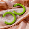 Orecchini a Cerchio Rotondi Carini Color Caramella 3,8 cm per Donne Ragazze Semplici Orecchini Geometrici Gioielli per Feste Vacanze Regali