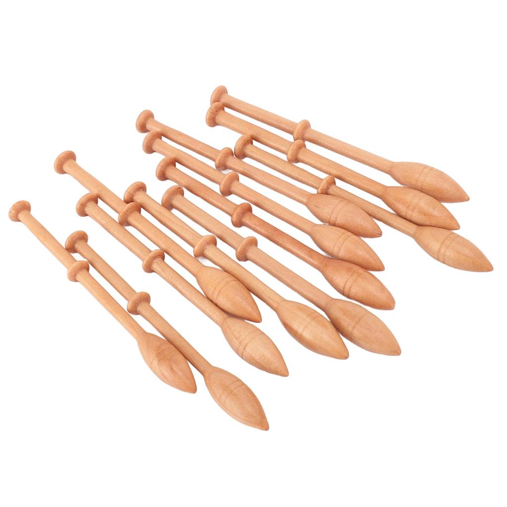 12 stücke Holz Spitze Spule Professionelle Spitze Robbin Weben Werkzeuge für Hand Stricken DIY Werkzeuge