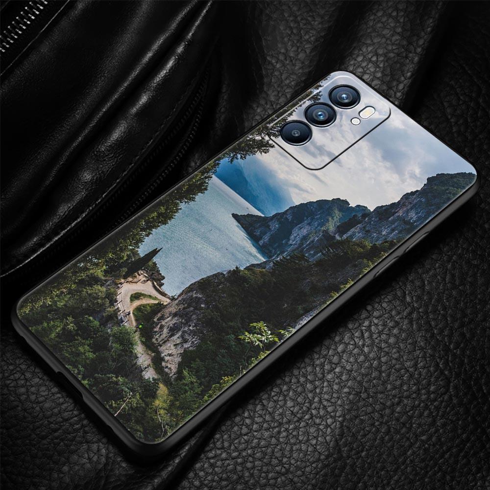 Carcasă de telefon cu model Forest Beach Sunrise Nature pentru Oppo A54 Reno7 SE Reno6 Pro Plus 5G Find X5 A53 A52 A9 2020 A95 A16 A76 A74 A15
