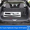 Accessories For Toyota Highlander Kluger Hybrid -2024 2025 Rear Trunk Bumper Foot Plate Tailgate Door Sill Scuff Guard Plate