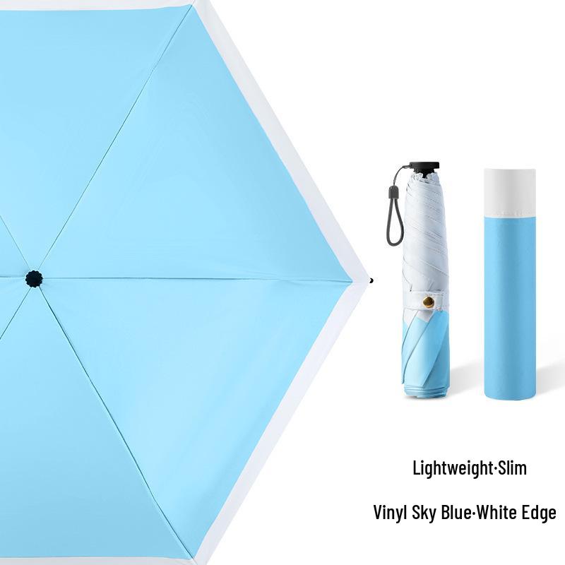 Ultra-light Carbon Fiber Sun & Rain Umbrella - Lightweight, Three-fold, UV Protective Parasol.