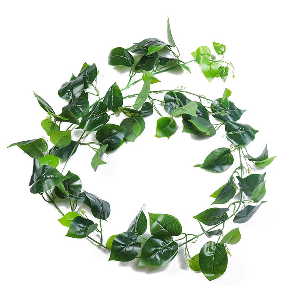 Versatile Ivy Leaf Garland Silk+Plastic Material Fake Vines for Swings, Balconies, and Wall Hangings