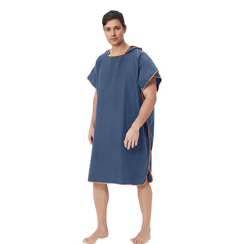 Serviette/Cape de Plage Adulte à Capuche en Microfibre à Séchage Rapide